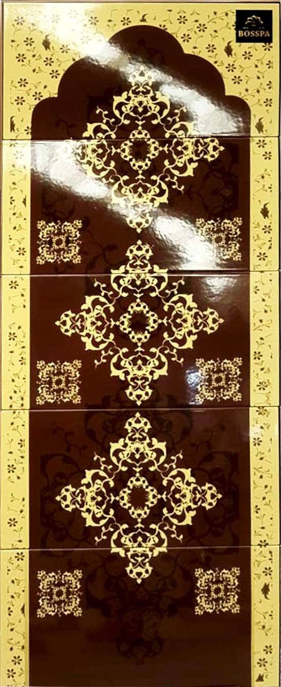 60x160 Dijital Baskı Arabesk Desen Türk Hamamı Panosu