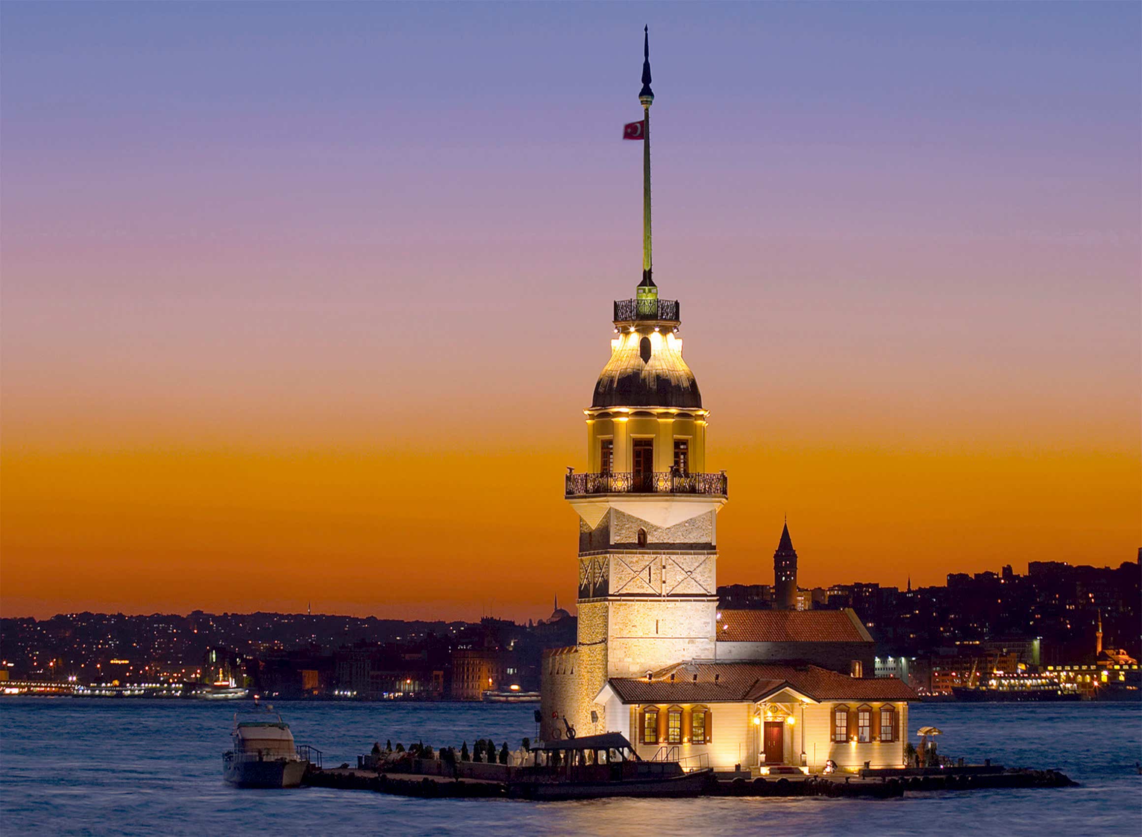 60x80 İstanbul Kız kulesi Digital Baskı Pano