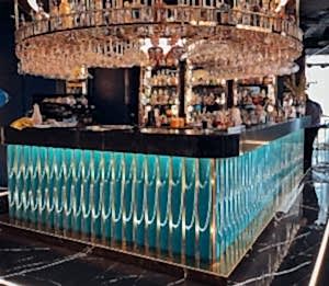 10X100 Bar Önü Turkuaz Çini Seramik