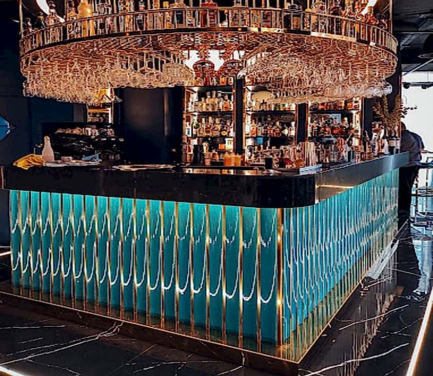 10X100 Bar Önü Turkuaz Çini Seramik