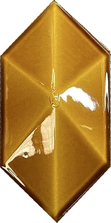 12,5x25 Cm Karamel Diamond Piramit Altıgen Çini Seramik