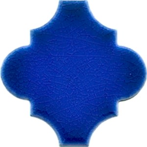 12x12 Ottoman Düz Arabesk Kobalt Çini