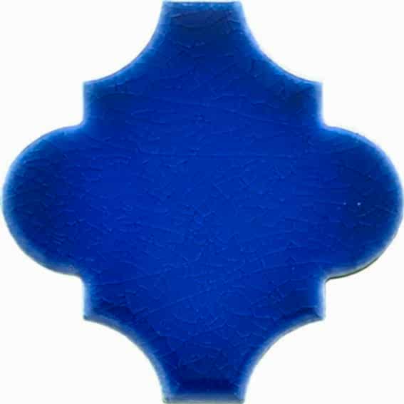 12x12 Ottoman Düz Arabesk Kobalt Çini