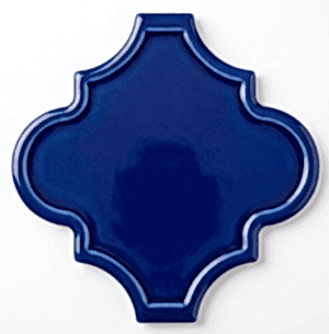 12x12 Ottoman Rölyefli Kobalt Çini