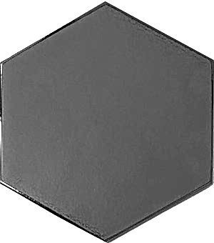 15x17 Cm Düz Mat metalik Desen Altıgen Çini Karo