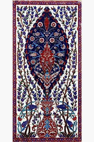 160x320 iznik cini desenli el dekor kutahya cinisi