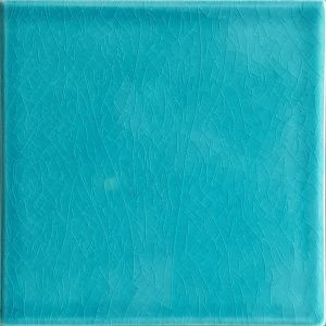 20x20 Cm Düz Turkuaz Çini Seramik Karo