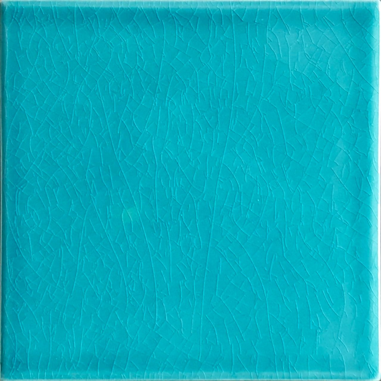 20x20 Cm Düz Turkuaz Çini Seramik Karo