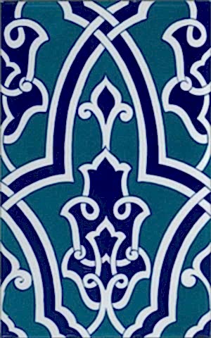 25x40 Cm SP 406 Kütahya Çinisi İznik Desenli Çini Karo