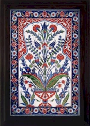 40x60 Cm ED 510 Yeşil Hançerli Eldekoru Çini Pano
