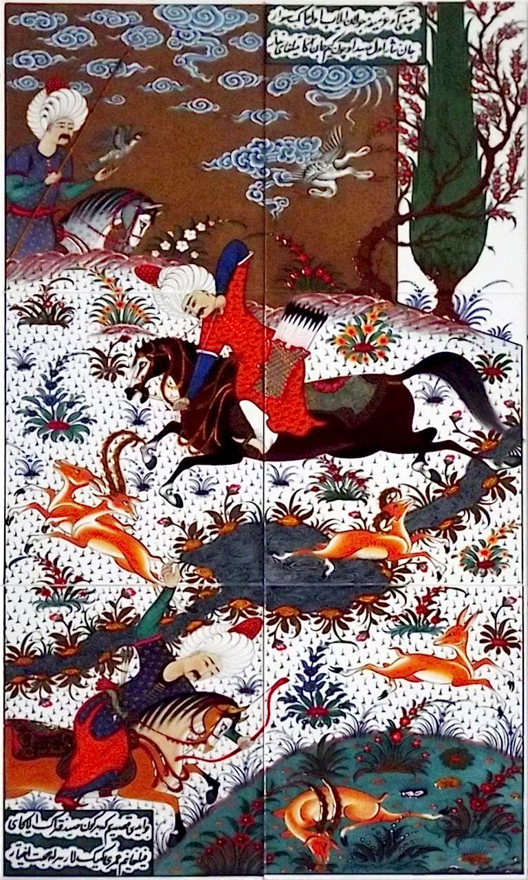 60x100 Cm ED 610 Osmanlı Av Sahnesi Minyatür Pano