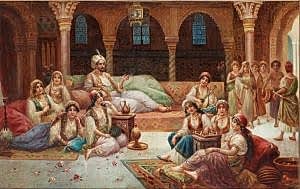 80x140 Osmanlı Türk Hamamı Sultan Sefası Dijital Baskı Pano