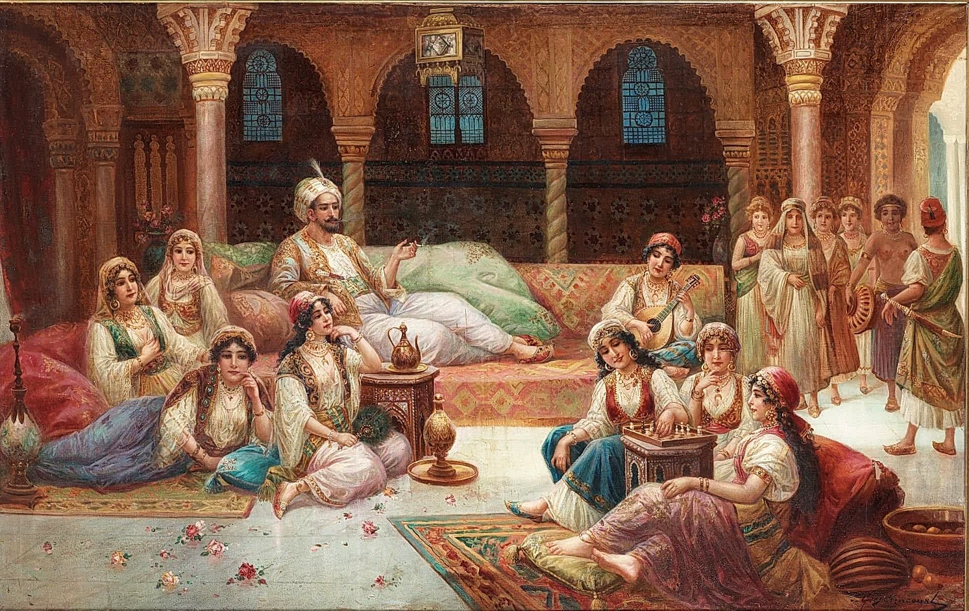 80x140 Osmanlı Türk Hamamı Sultan Sefası Dijital Baskı Pano