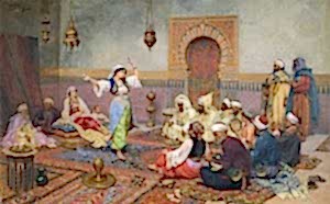 80x140  Osmanlı Türk Hamamı Dansöz Digital Baskı Pano