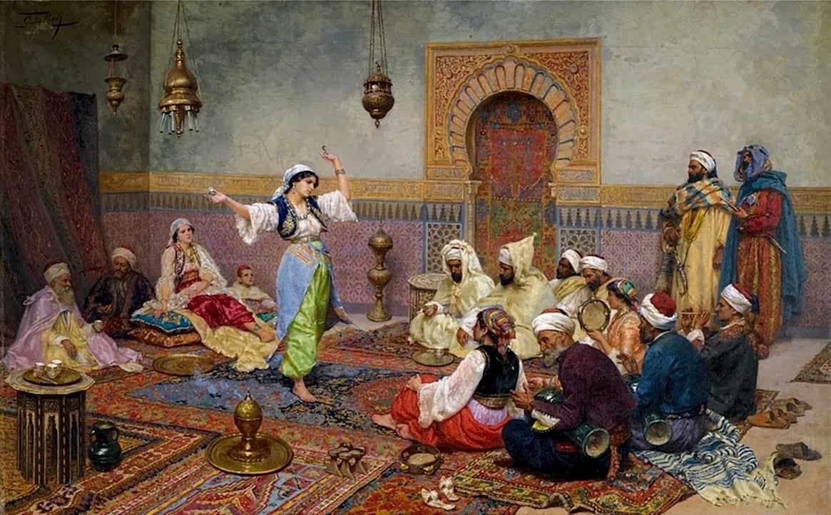 80x140  Osmanlı Türk Hamamı Dansöz Digital Baskı Pano