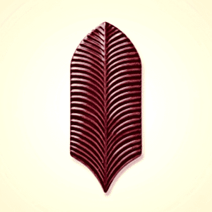 9X20 Palm Life Bordo Çini Seramik