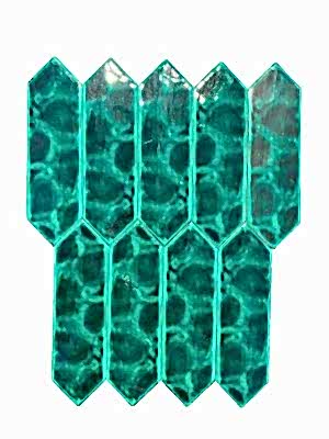 9X30  Bella Gölgeli Yeşil Çini Seramik